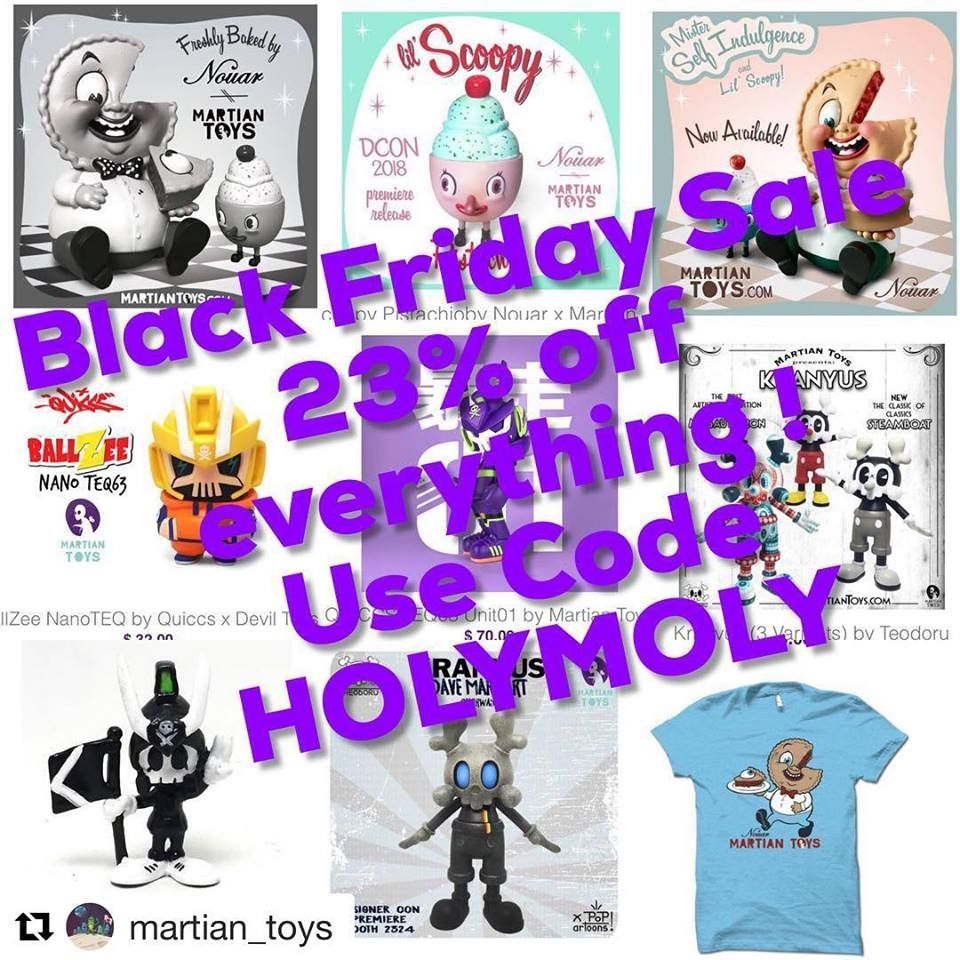 Martian Toys BLACK FRIDAY sale... 23 off everything!!! SpankyStokes